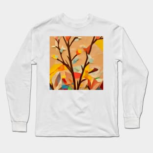 Buds on Branches Collage Long Sleeve T-Shirt